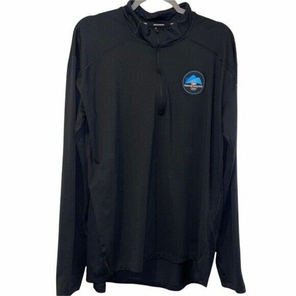Nike 2018 Pyeongchang Olympics Dri-Fit NBC Black Quarter Zip Shirt Size Large